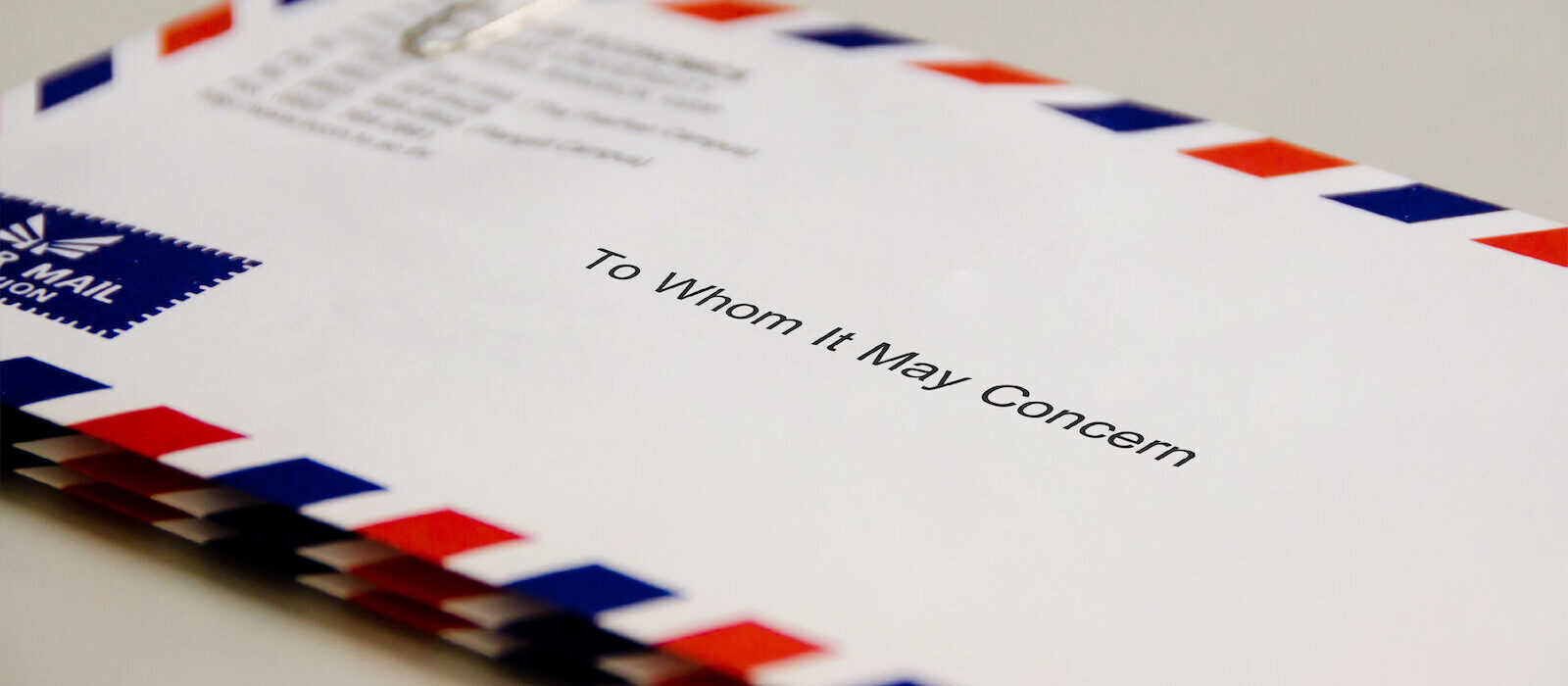 To Whom It May Concern